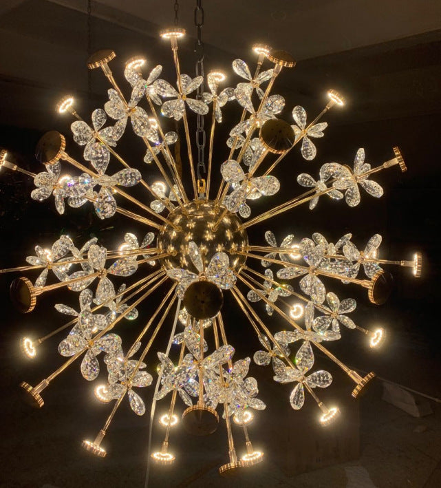Nordic Golden Crystal Led Chandlier Light