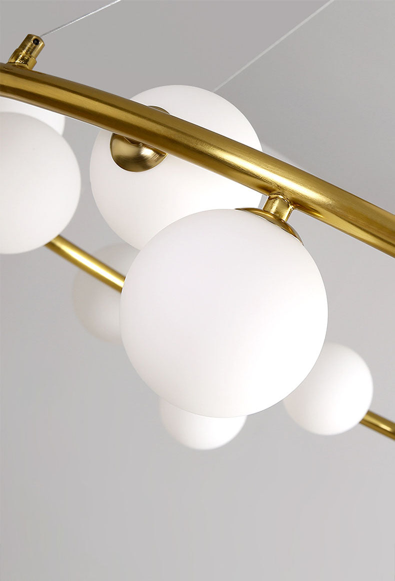 Rounded Globe Golden Luxury Styled Chandlier Light