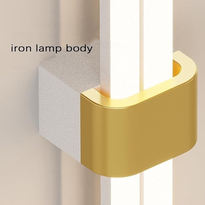 Led Stripted Golden Aryclic Wall Lamp (2 Feets)