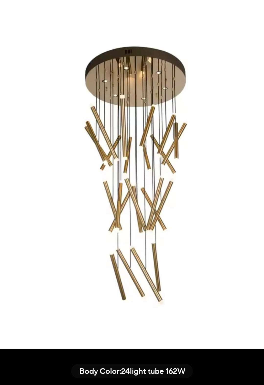 Nordic Rod Styled Warm Adjustable Multi Hanging Staircase Light