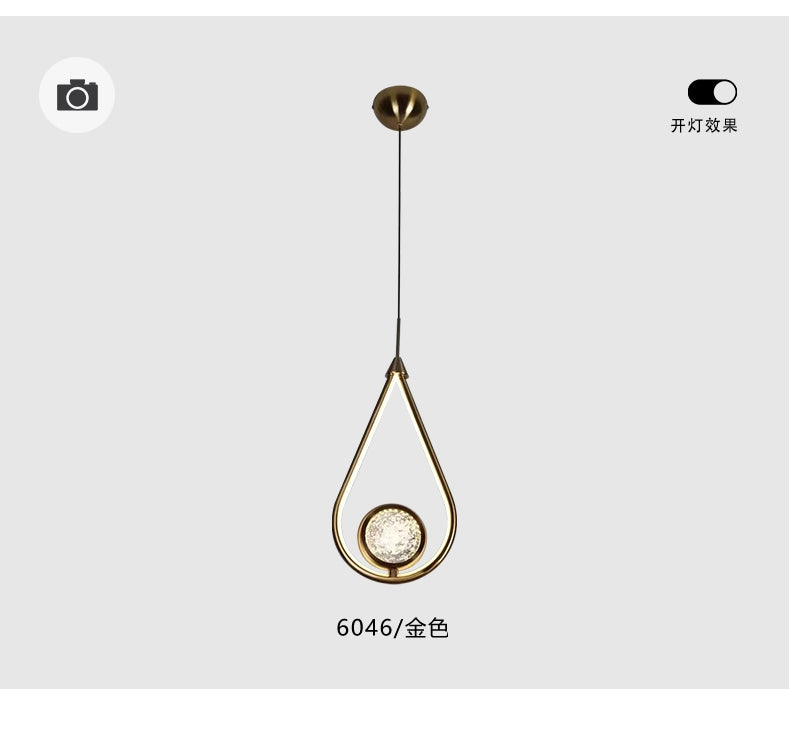 Oval Shaped Led Hanging Single Pandent