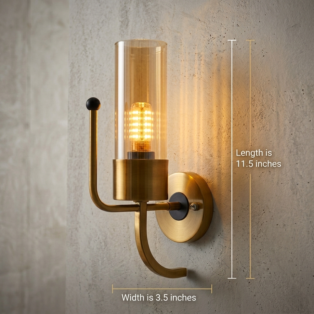 Brass Metallic Golden Walllight
