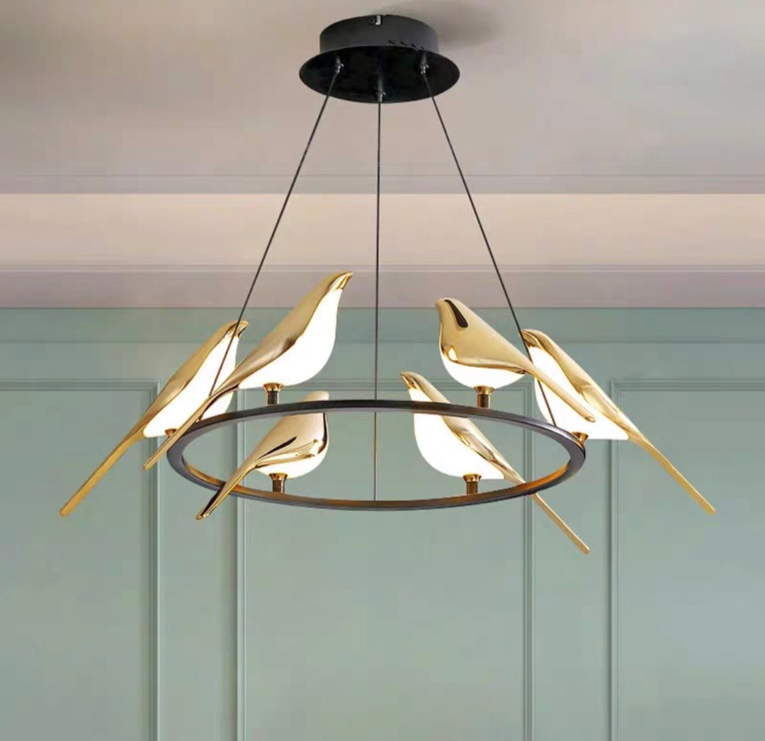 Six Headed Led Sparrow Styled Hanging Light