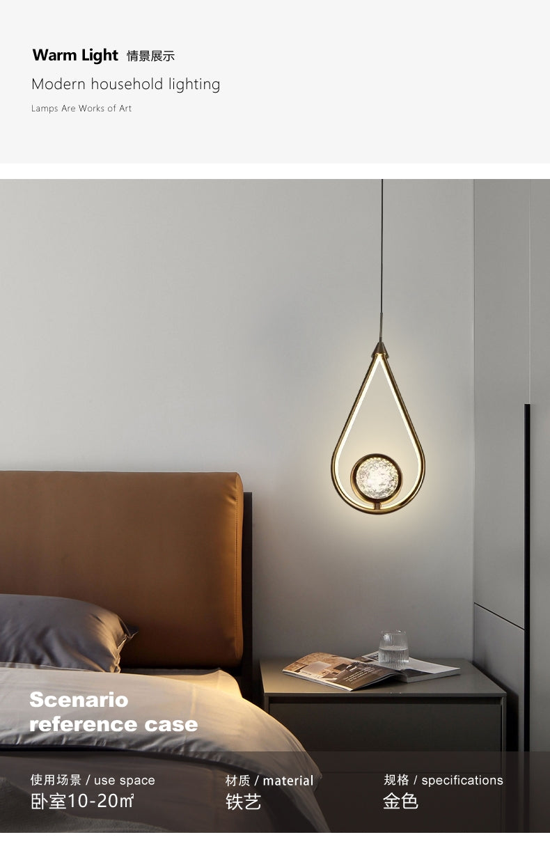 Oval Shaped Led Hanging Single Pandent