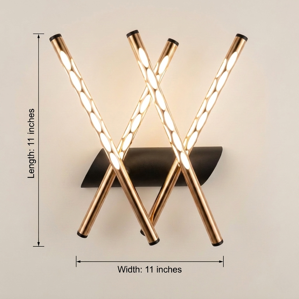 Four Sticks Led Wall Lamp