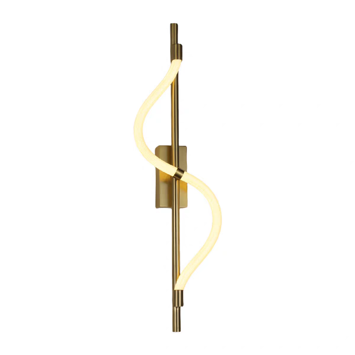 Modern Golden Spiral Warm Led Walllamp