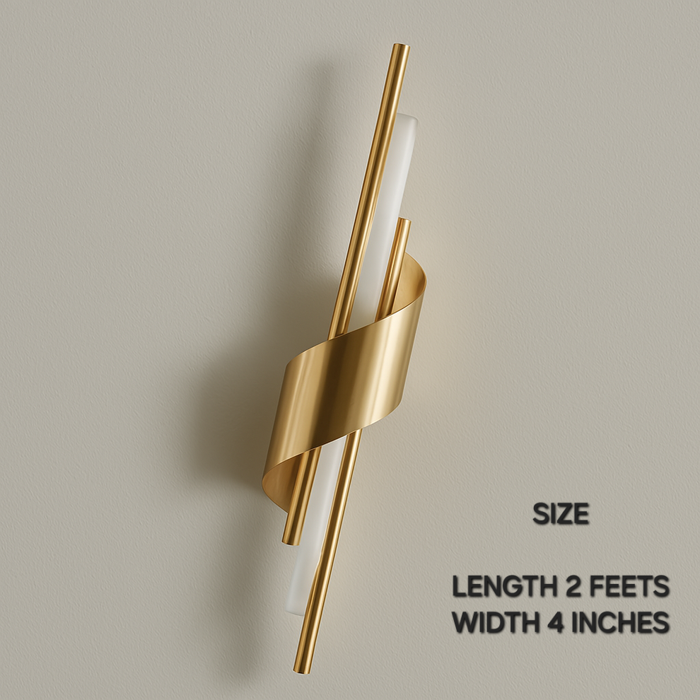 Metallic Modern Stick Glow Led Warm Walllight