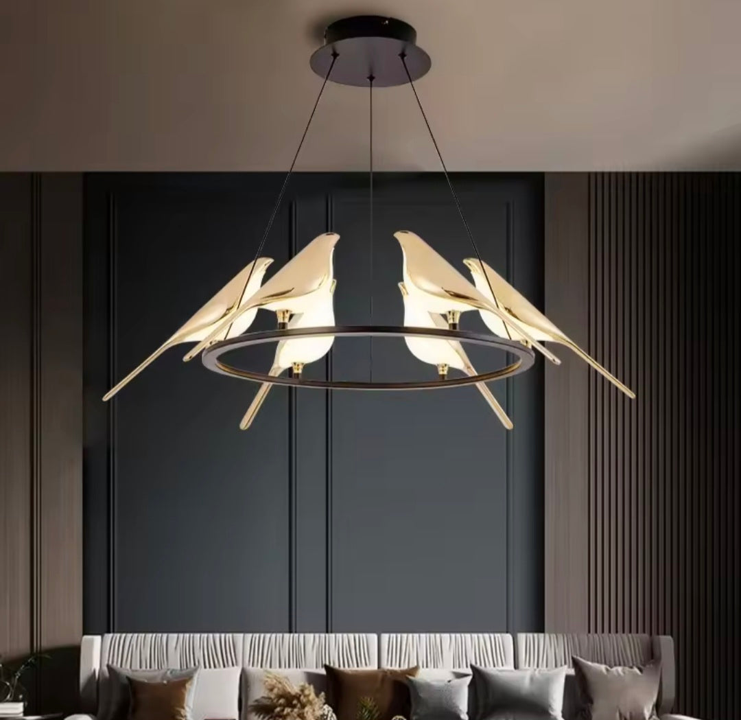 Six Headed Led Sparrow Styled Hanging Light