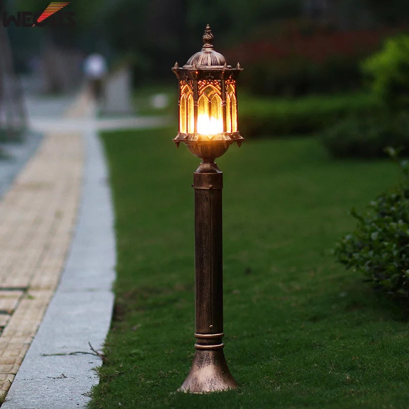 Antique Golden Metallic Garden Pathway Bullard Light