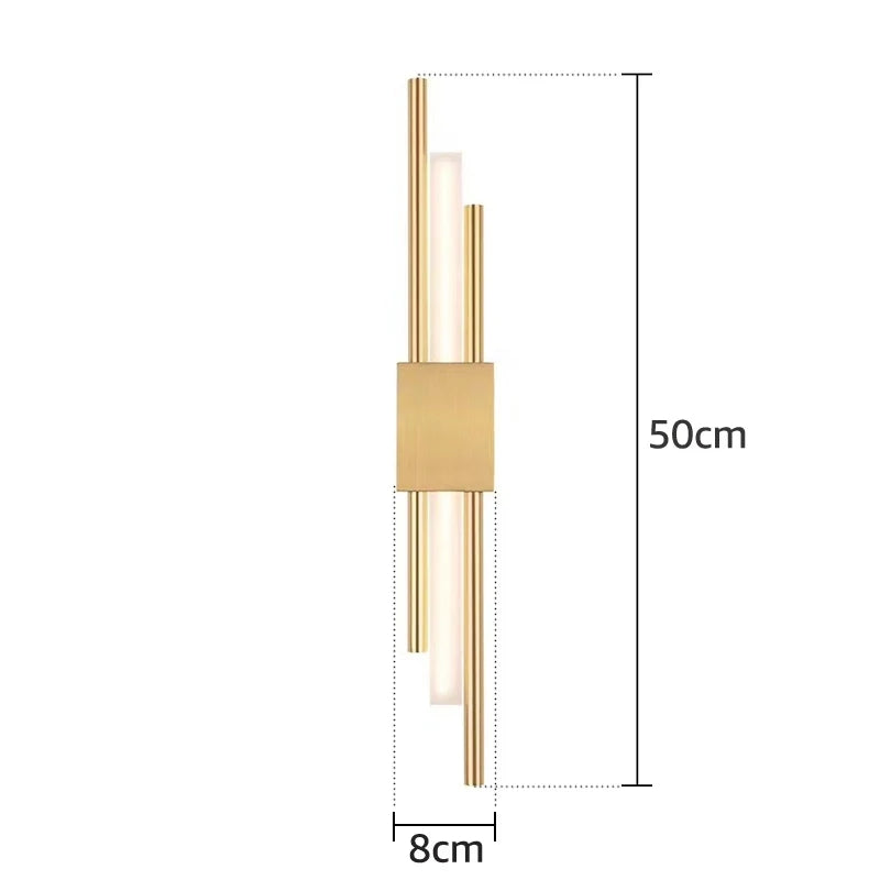 Modern Led Golden Golden Walllamp