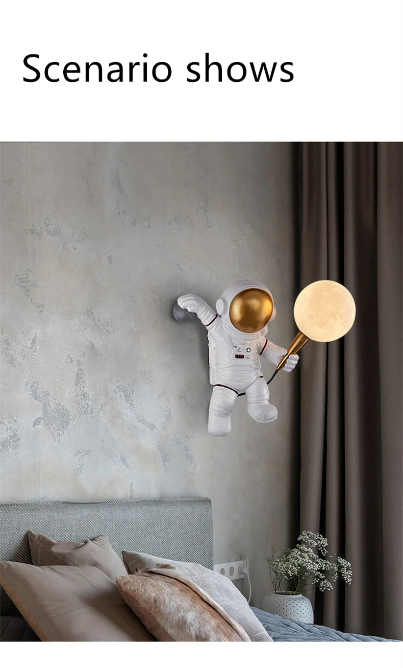 Astronaut White Led Walllamp