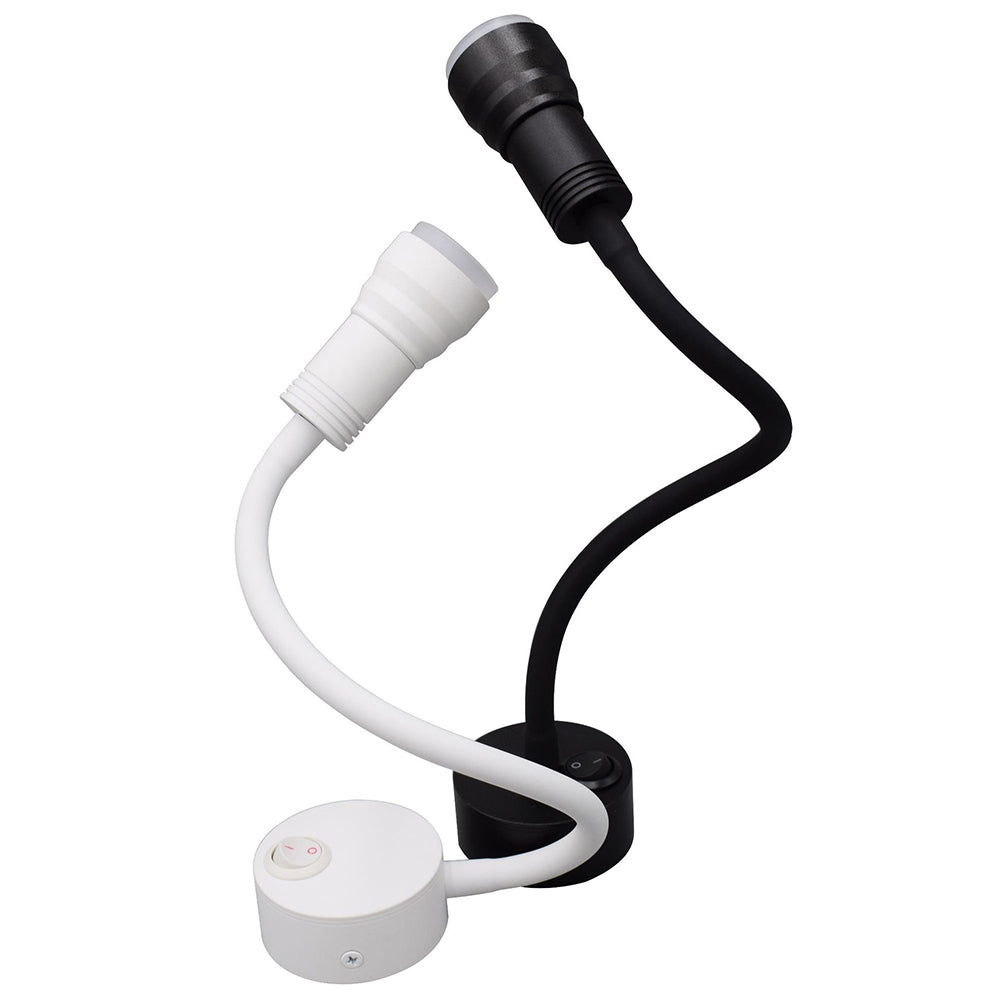 Led 360 Moveable Black & White Spot Study Light