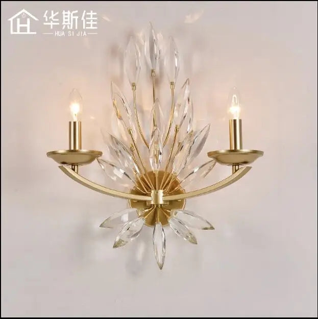 Nordic Golden Brass Metalic Walllight