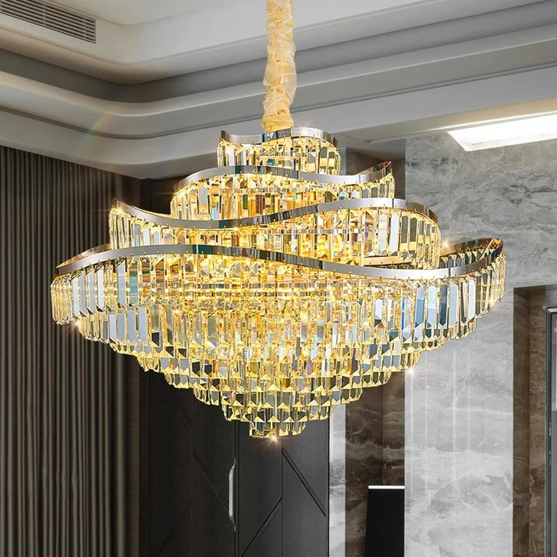 Crystal Golden Traditional Chandlier