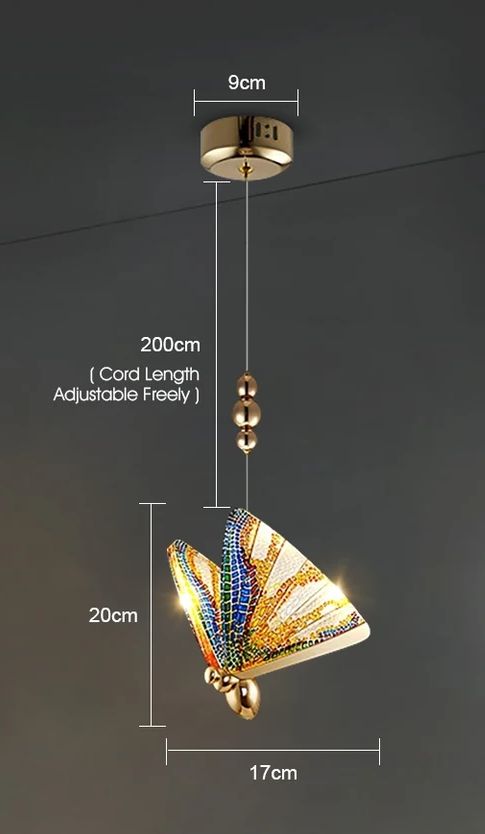 Colorfull Butterfly Hanging Light