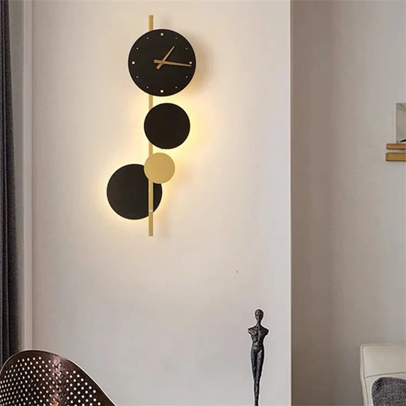 Clock Styled Led Wall Lamp