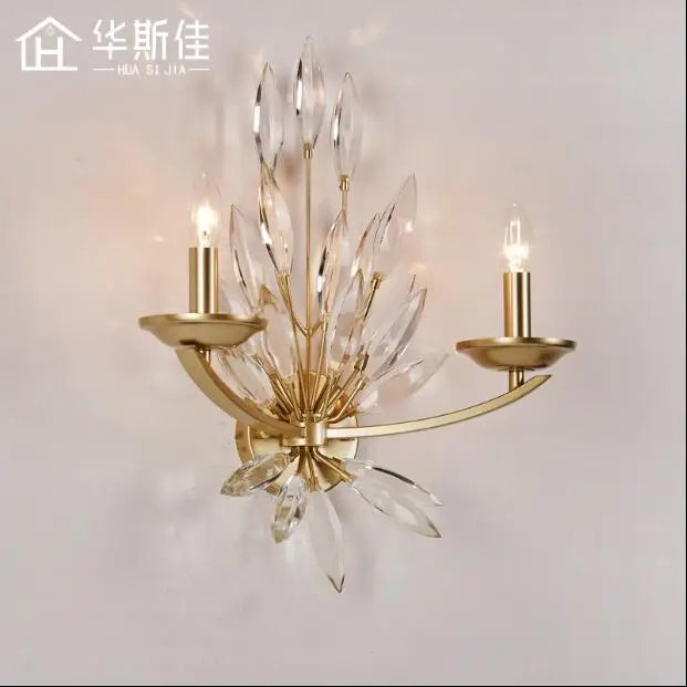 Nordic Golden Brass Metalic Walllight