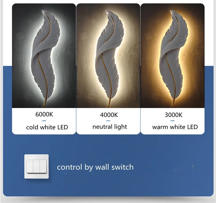 Decorative Led Leaf Indoor Walllamp