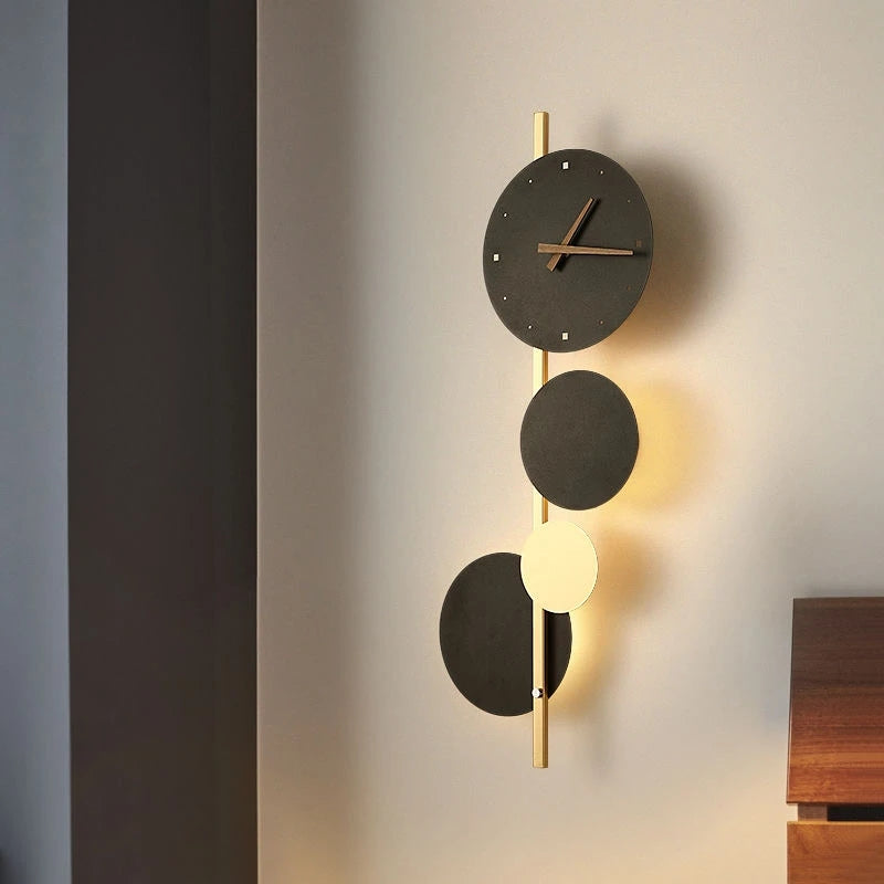 Clock Styled Led Wall Lamp