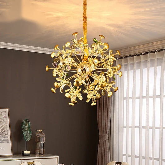 Nordic Golden Crystal Led Chandlier Light