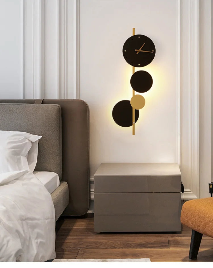 Clock Styled Led Wall Lamp