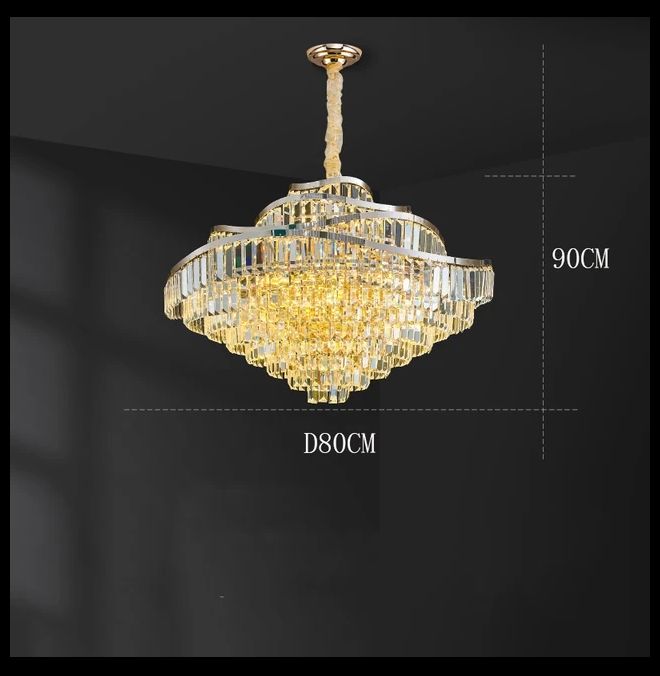 Crystal Golden Traditional Chandlier