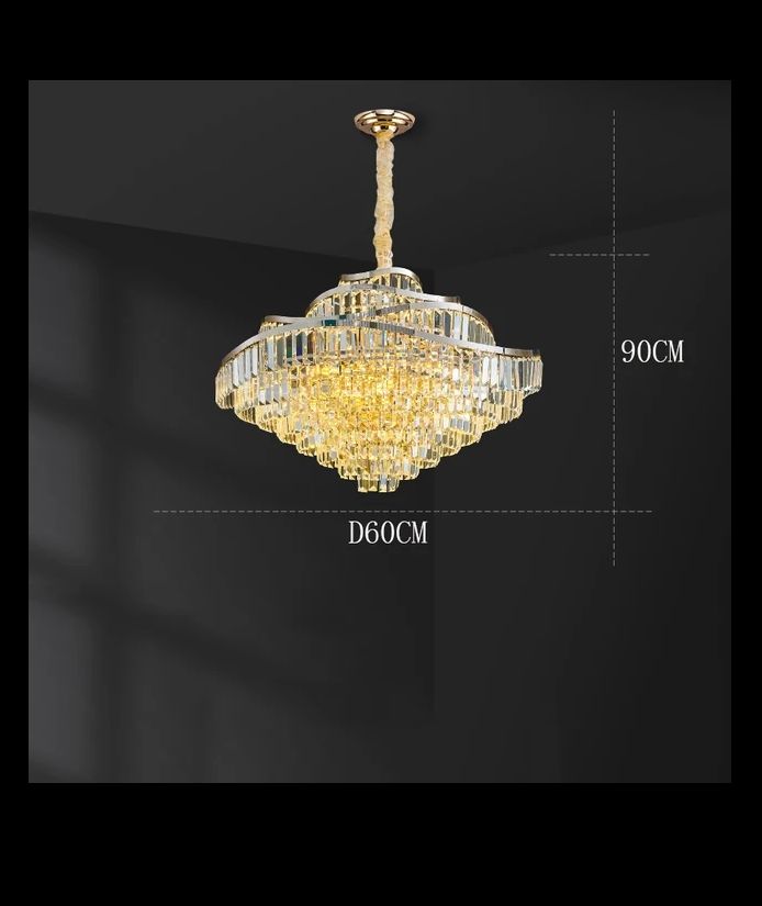 Crystal Golden Traditional Chandlier