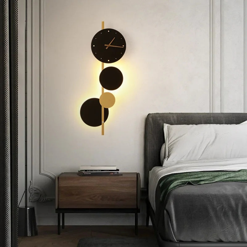 Clock Styled Led Wall Lamp