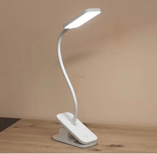 Led USB Charging White Clip Lamp