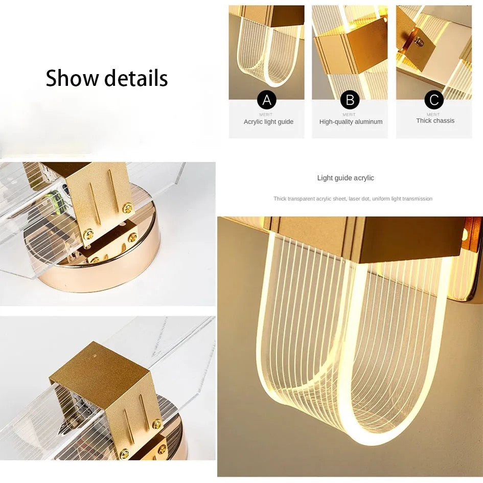 Designers Acrylic Led Strip White Wall Light