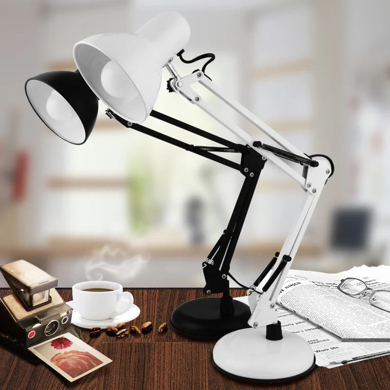 Table Study Lamp Black & White