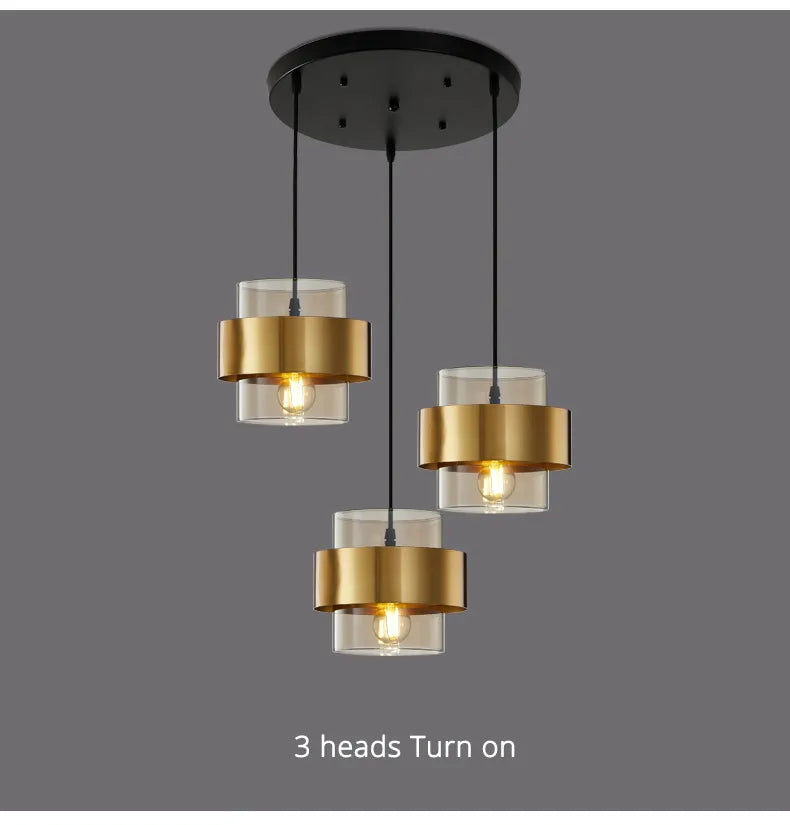 Brass Metallic Hanging Light