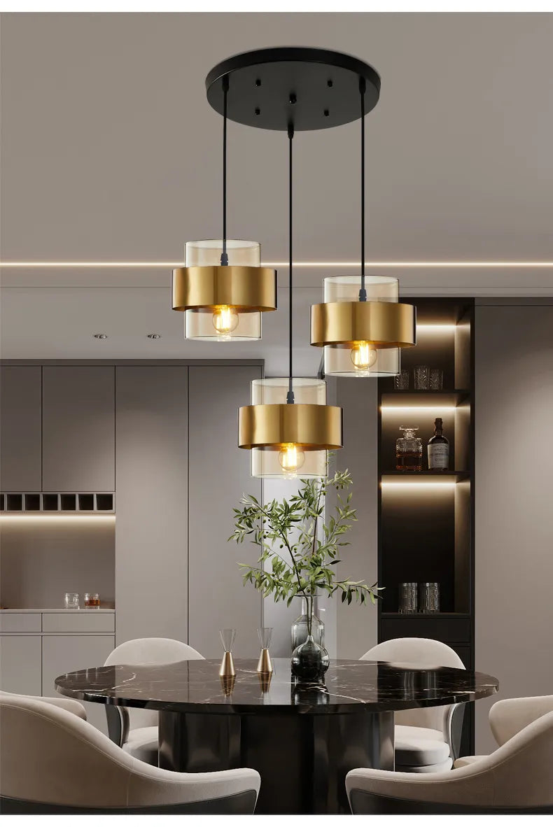 Brass Metallic Hanging Light