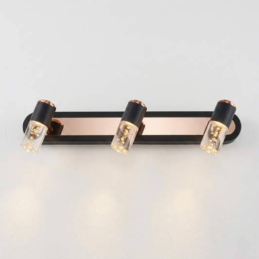 Led COB Black Rose Gold Warm Mirror Light