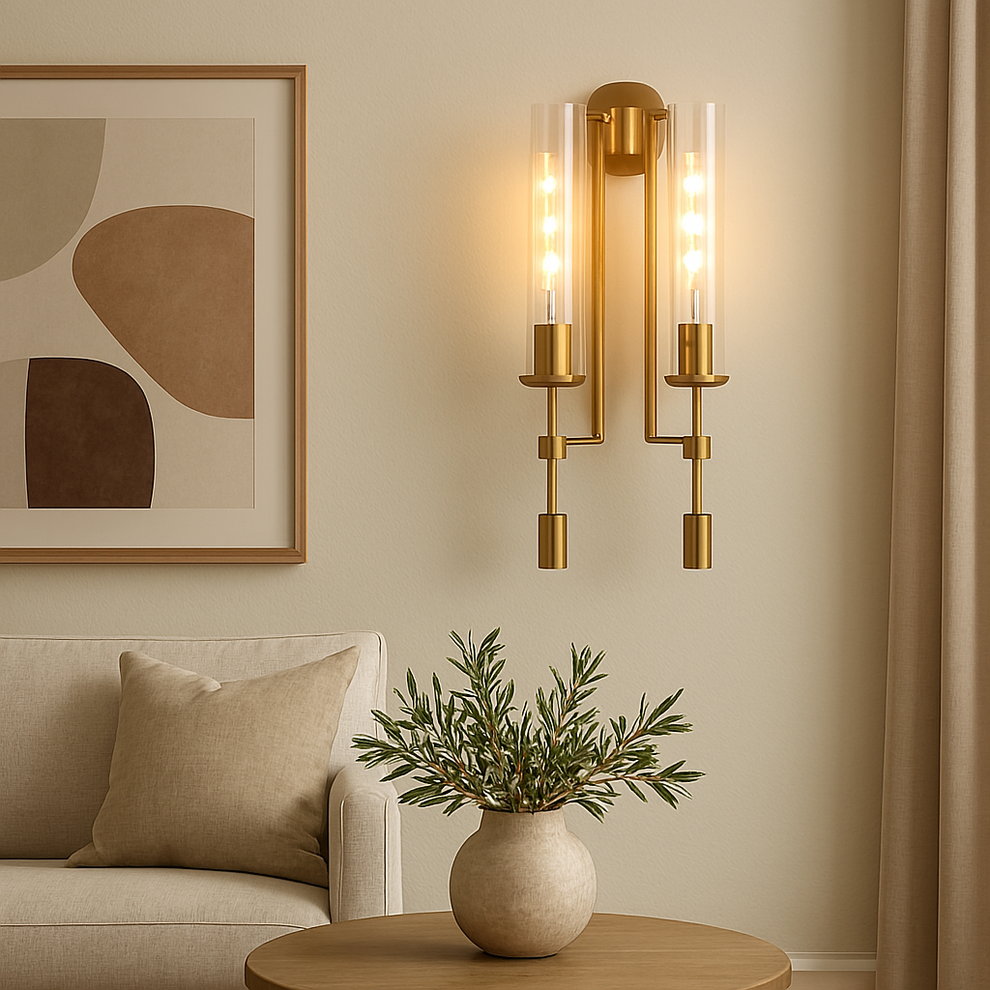 Double Retro Styled Vintage Edition Wall Lamp