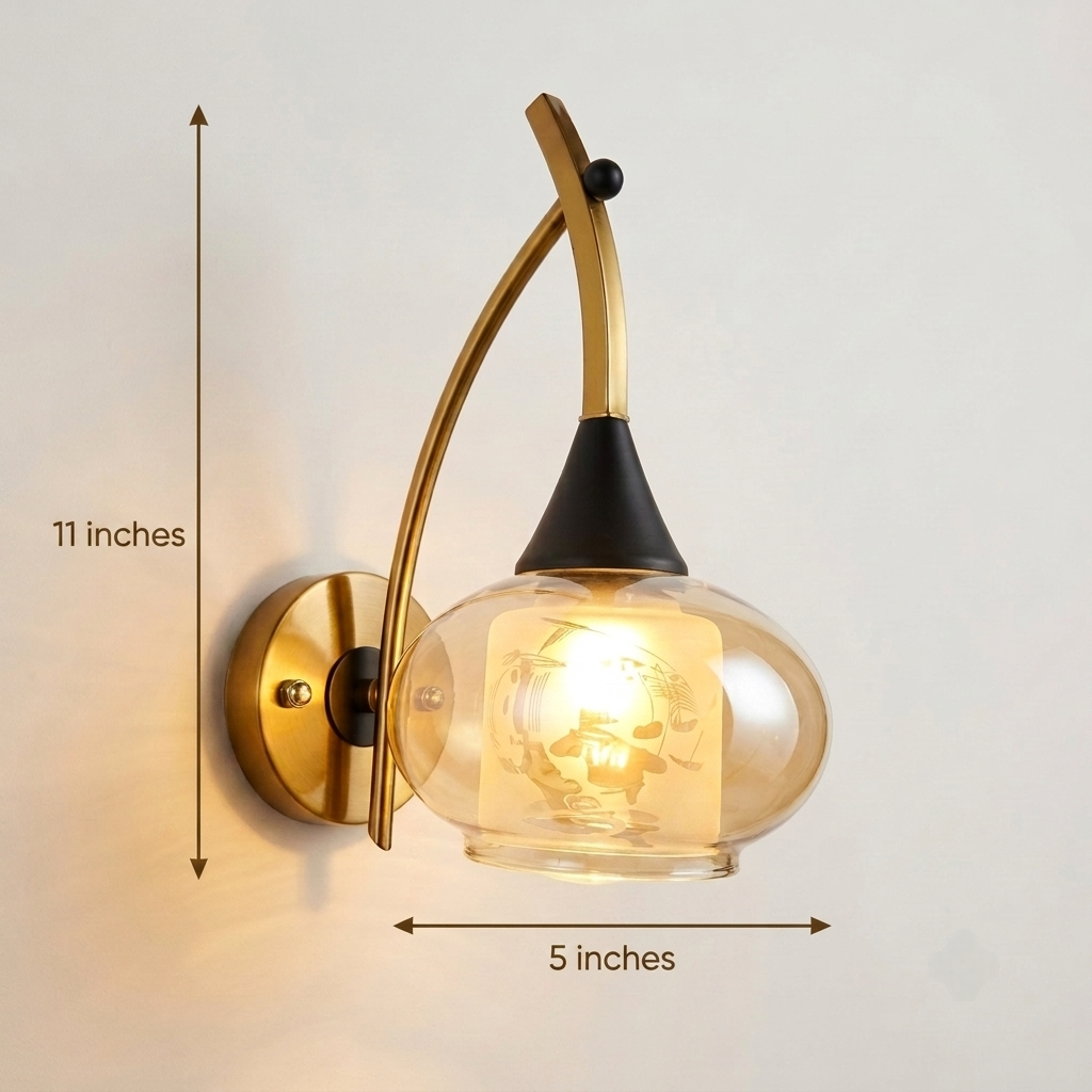 Modern Antique Lamp Glass Wallight