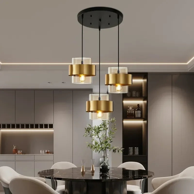 Brass Metallic Hanging Light