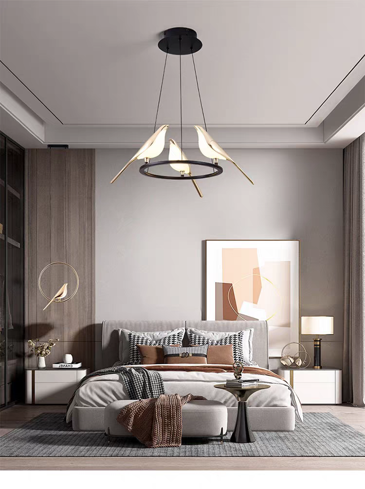 Six Headed Led Sparrow Styled Hanging Light