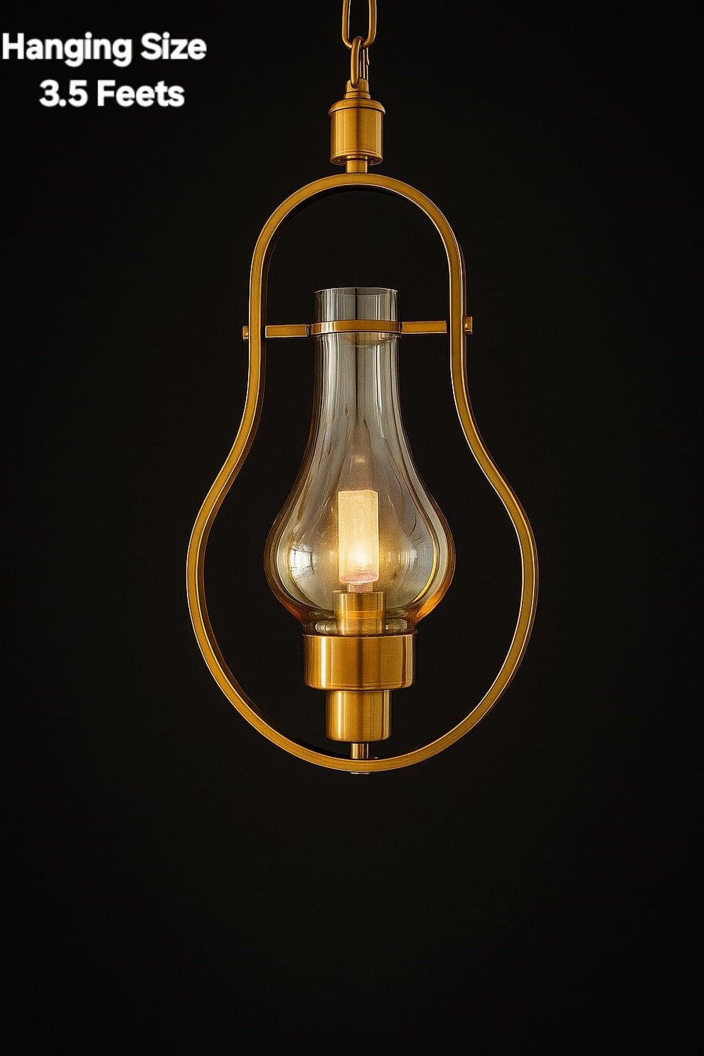 Golden Brass Antique Hanging Lamp