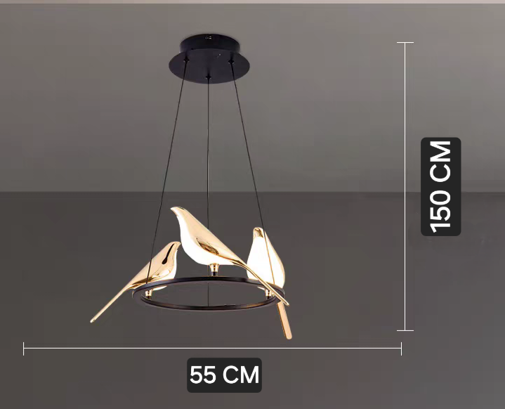 Six Headed Led Sparrow Styled Hanging Light