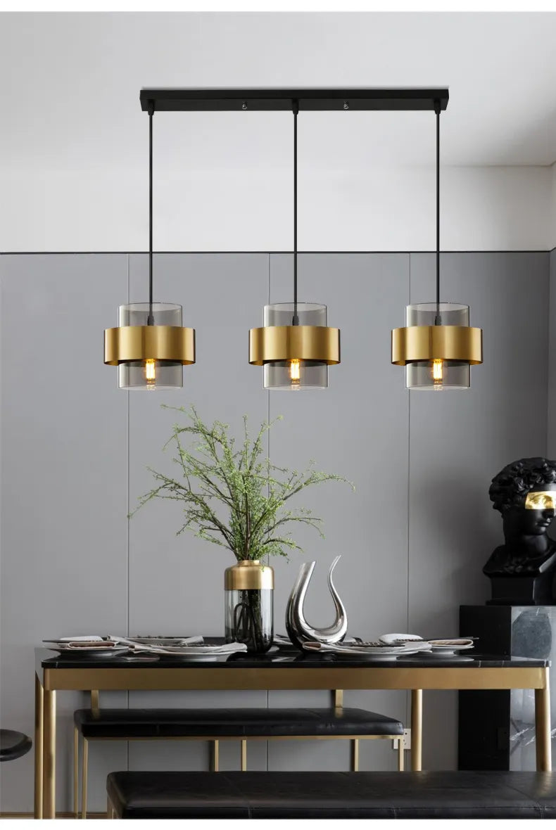 Brass Metallic Hanging Light