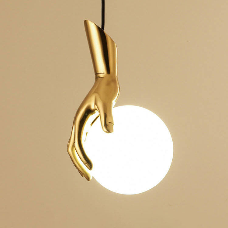 Hand Brass Globe Hanging Light