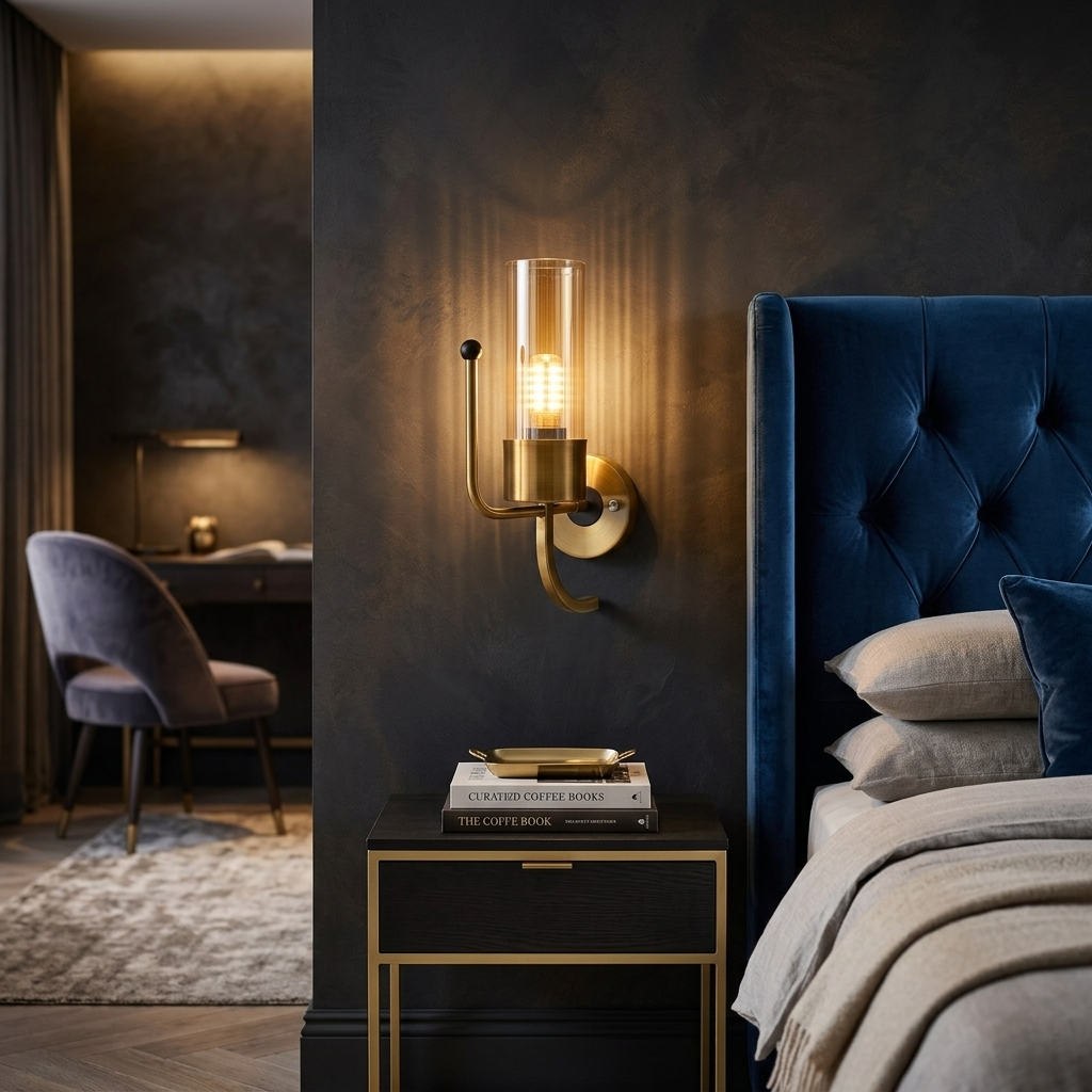 Brass Metallic Golden Walllight