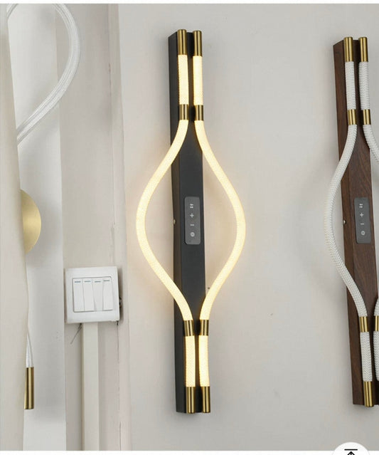 Dimmable Modern Golden Spiral  Led Walllamp