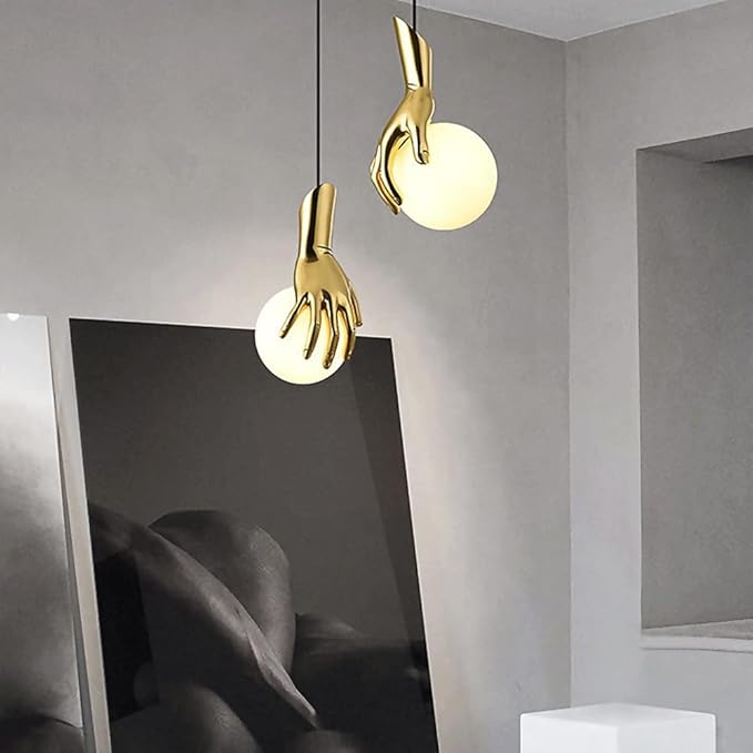 Hand Brass Globe Hanging Light