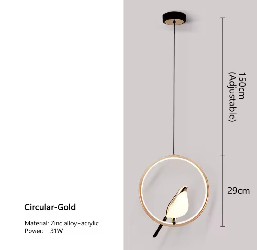 Single Led Sparrow Styled Hanging Light