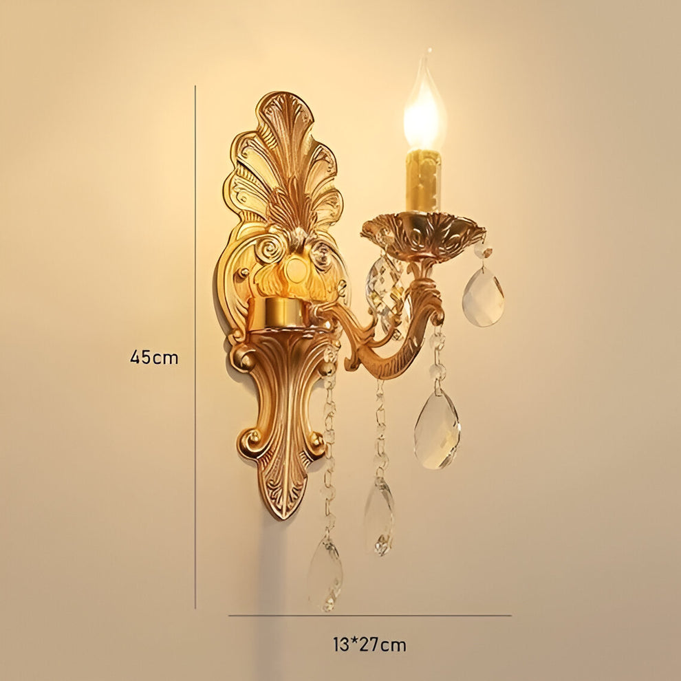 Antique Traditional Royal Candle Style Walllamp