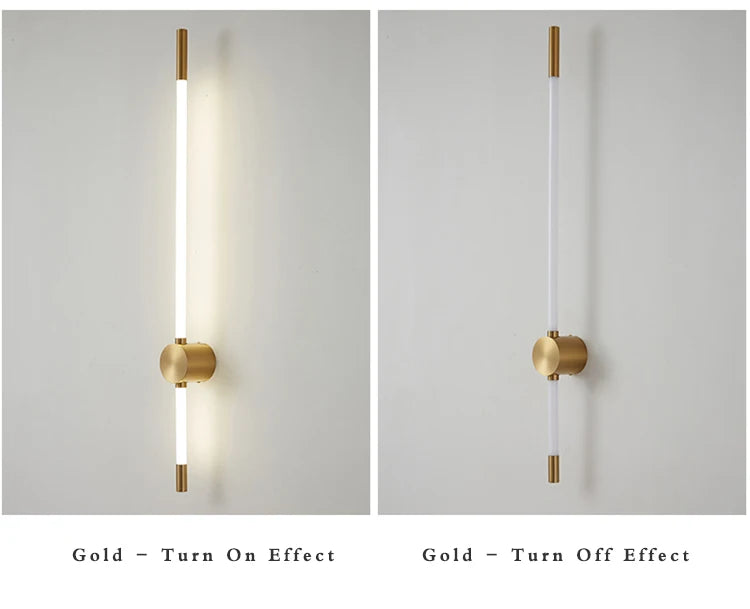 Straight Stick Glow Led Warm Walllight