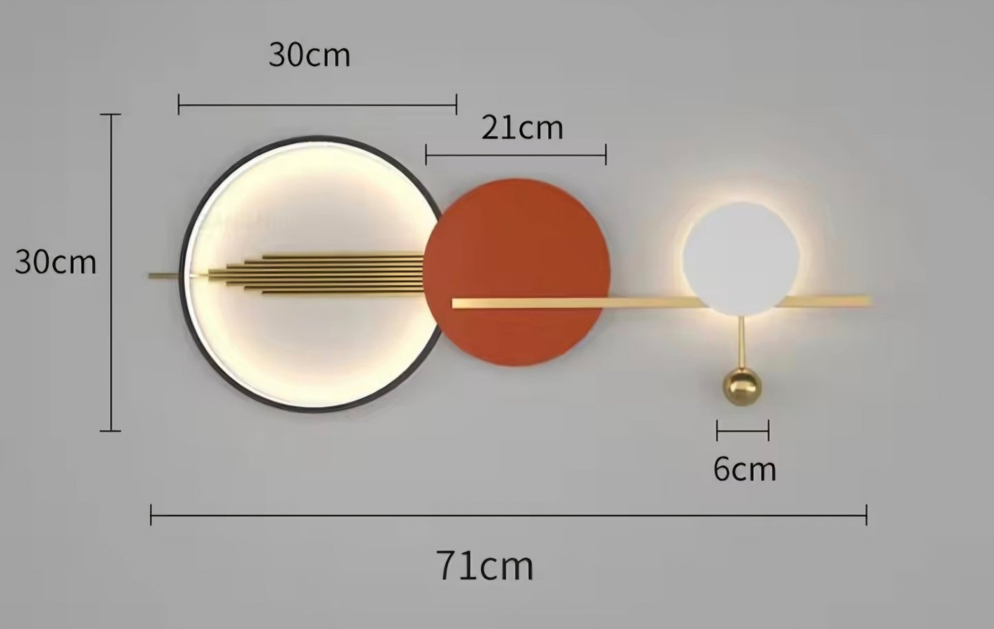 Led Decoristic Big Circular Wall Light
