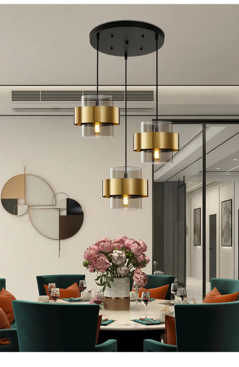 Brass Metallic Hanging Light